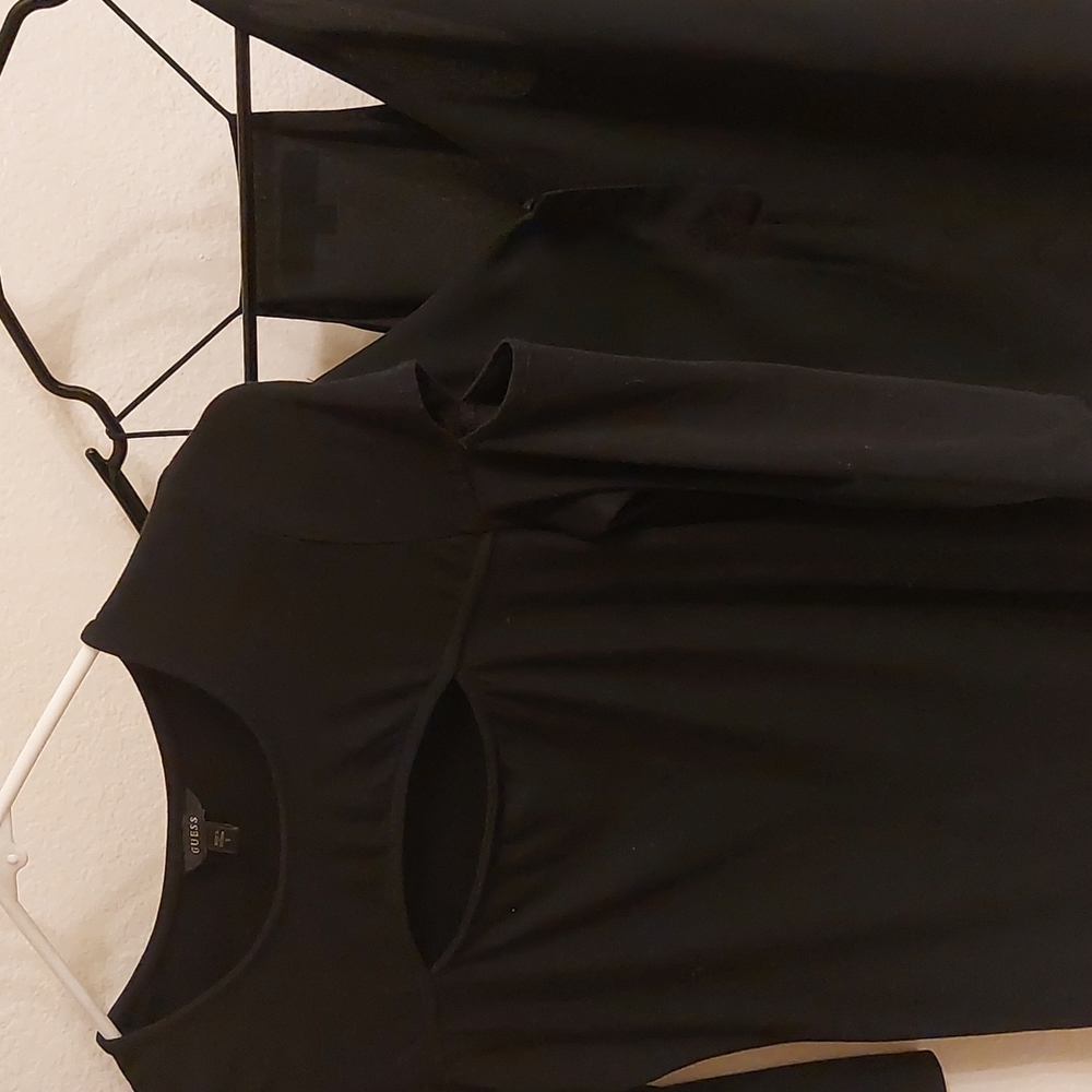 Two black shirts, Loft, Guess, small and xxsp